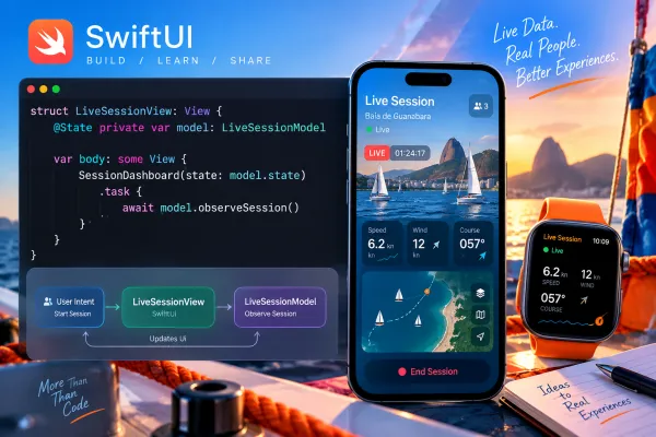 The code is perfectly reasonable. The ownership decision hidden inside it may not be. Attaching observeSession() to .task implicitly ties asynchronous work to the view’s lifecycle.